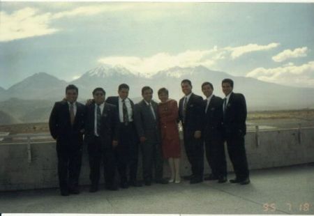 Elder Vallejos, Elder regalado, Elder Utrilla, Pdte Zuzunaga y Hna Zuzunaga, Elder Fuentes, Elder Jimenez y Elder Sanchez
Carlos Enrique  Fuentes Murillo
31 May 2004