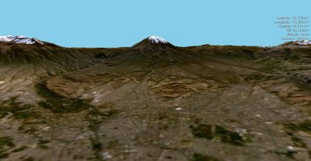 Satelite images from NASA were  compiled using a program called World Wind.  Arequipa in the foreground isn't real clear, but I thought Misti looked nice.
Chad K Welch
30 Apr 2005