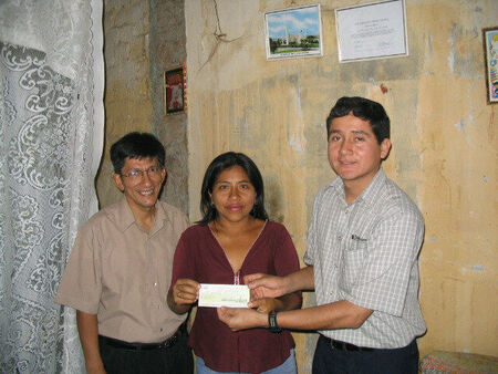 Santos and Miriam Pulache participated in the Eagle Condor Humanitarian Microentrepreneurs Training Program. Then, they elaborated their Business Plan reagarding a Drugstore & Clinic Laboratory. Last week they received a microloan to start their business. Brother Santos serves as Counselor in the Sullana District Presidency (www.eagle-condor.org)
Oswaldo Tello Mier y Teran
30 Sep 2004