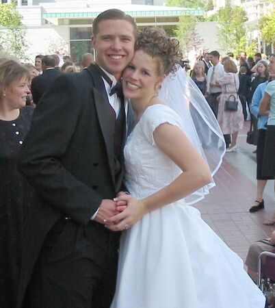 Our Wedding Day at the SLC Temple - Rich Stark and Kristina.  May 16, 2003.
Richard Hartman Stark
25 May 2003