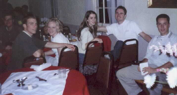 Jon Plowman, the Bertolas, Amy (I think that's her name) and Dave Wudel, and Chad Nelson
Michael J. Goble
21 Apr 2001