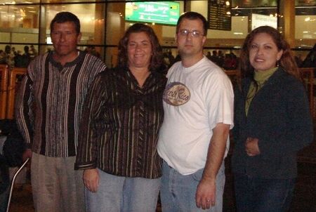 John & Susan Spowart at Lima Airport w/ Guillermo Vargas Urpi & wife Giovanna Luna Pastor 12-08-05
John  Spowart
12 Dec 2005