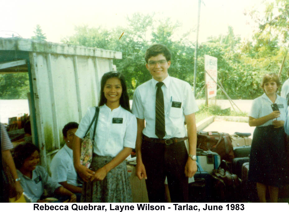 The Transfer Meeting Place used to be in Tarlac back in 1983
Layne Eugene Wilson
27 Jan 2006