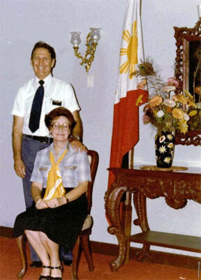 President And Sister Bracken. He was the mission president of the Cebu City Mission 1976 - 1979 . At that time Butuan was part of that mission.  I took this picture of them at Zone Conferance in Bocolod
Edward Louis Smith
11 Feb 2008