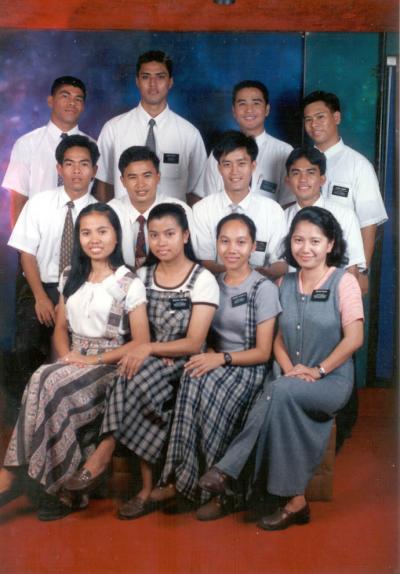 The Last Members of Bugo Zone...Back row (right to left):Elder Mauigoa, Elder Asuao, Elder Estrada, Elder Babida; Middle Row: Elder Bigtas, Elder Bacunana, Elder Viloria, Elder Dela Cruz; Front Row: Sister Manalo, Sister Cortez, Sister Coquelia, and Sister Mejia.
Kenmark  Asuao
19 Nov 2006