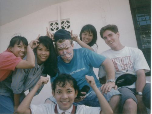 We went and visited Taal one P-day.  Sis Ramilo, Sis Bagasina, Elder Layton, Sis Donozo, local member, Elder Davis. The volcano blew soon after.
Michael J Biorn
14 Mar 2008