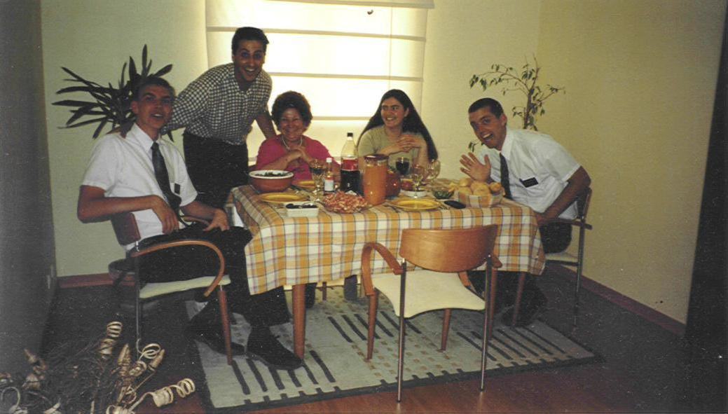 Loures July 1, 2000 Elder Tim McGaffin, Nuno Santos, Nuno's mom-Irma Nina, Nuno's awesome wife, Elder Nate Thompson
Timothy John McGaffin
02 Dec 2004