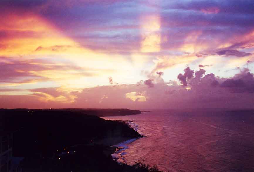 Sunset seen from Quebradillas looking towards Isabela.
Matthew Sherman Thorum
11 Apr 2003