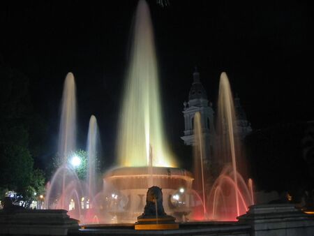 You know, I hated Ponce when I served there, but it isn't so bad when you go back and visit on vacation. This fountain in the plaza looks pretty cool at night.
Jason Everett Hunter
28 Jun 2004