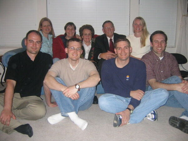 Back (L-R): Kim Woodbury, Kirsten Abel, Sis. Morrey, Pres. Morrey, Anne (Suhren) Hickenlooper
Front (L-R): Ryan Hadley, Randy Booth, Brandon Jensen, Richard Vance
Brandon Jensen
25 Apr 2005