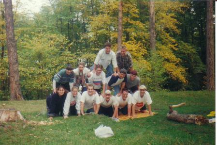 My first day on the job, fresh from America. What a great group of missionaries.
Moiseev, Scott
Baldwin, Short, Reynolds, Lowe, Cooper
Gardner, Campbell, Dansie, Ward, Gardner, Skinner
James W. Scott
29 Jan 2002