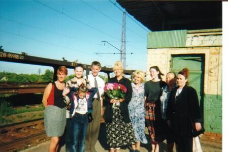 Parting at the train station on the last day of my mission.
James W. Scott
29 Jan 2002