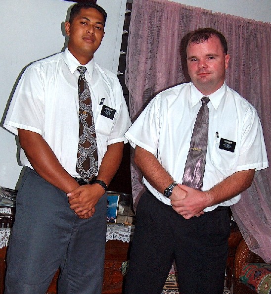 These Elders had dinner with at our home the week before they were transferred to Upolu.
Carl W. Filiaga
02 Dec 2003