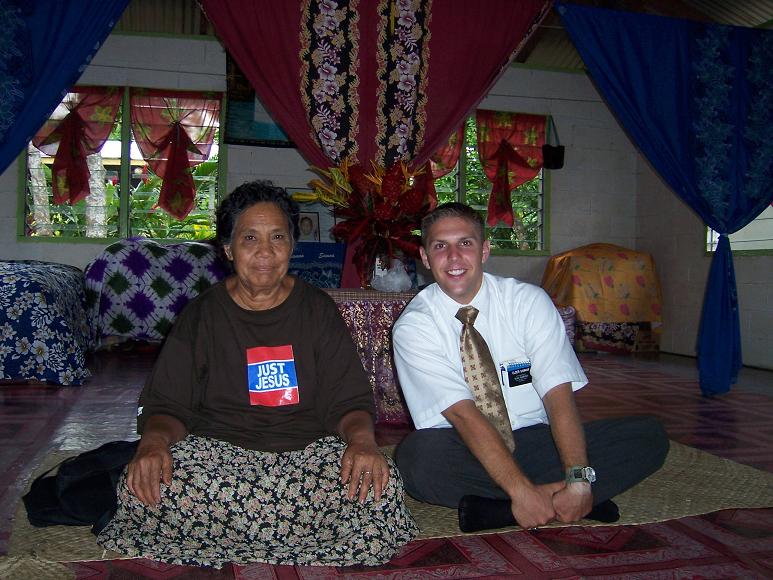 Elder Sannar and a local woman.
Tyler McKay Sannar
14 Dec 2006