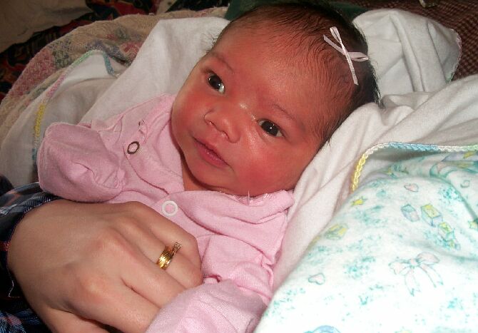 Picture of our new liitle girl, Karuna. Born 11th Oct, 3:49pm, 7'7, 20 inches.
John Boy  Rajikannu
15 Oct 2001