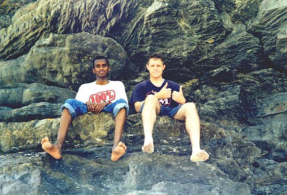 Elder Davis's last p-day. Enjoying a break from Ultamate Frisby on the beach at Cape Point with Elder Tahlil.
Dustin  Davis
30 Jul 2002