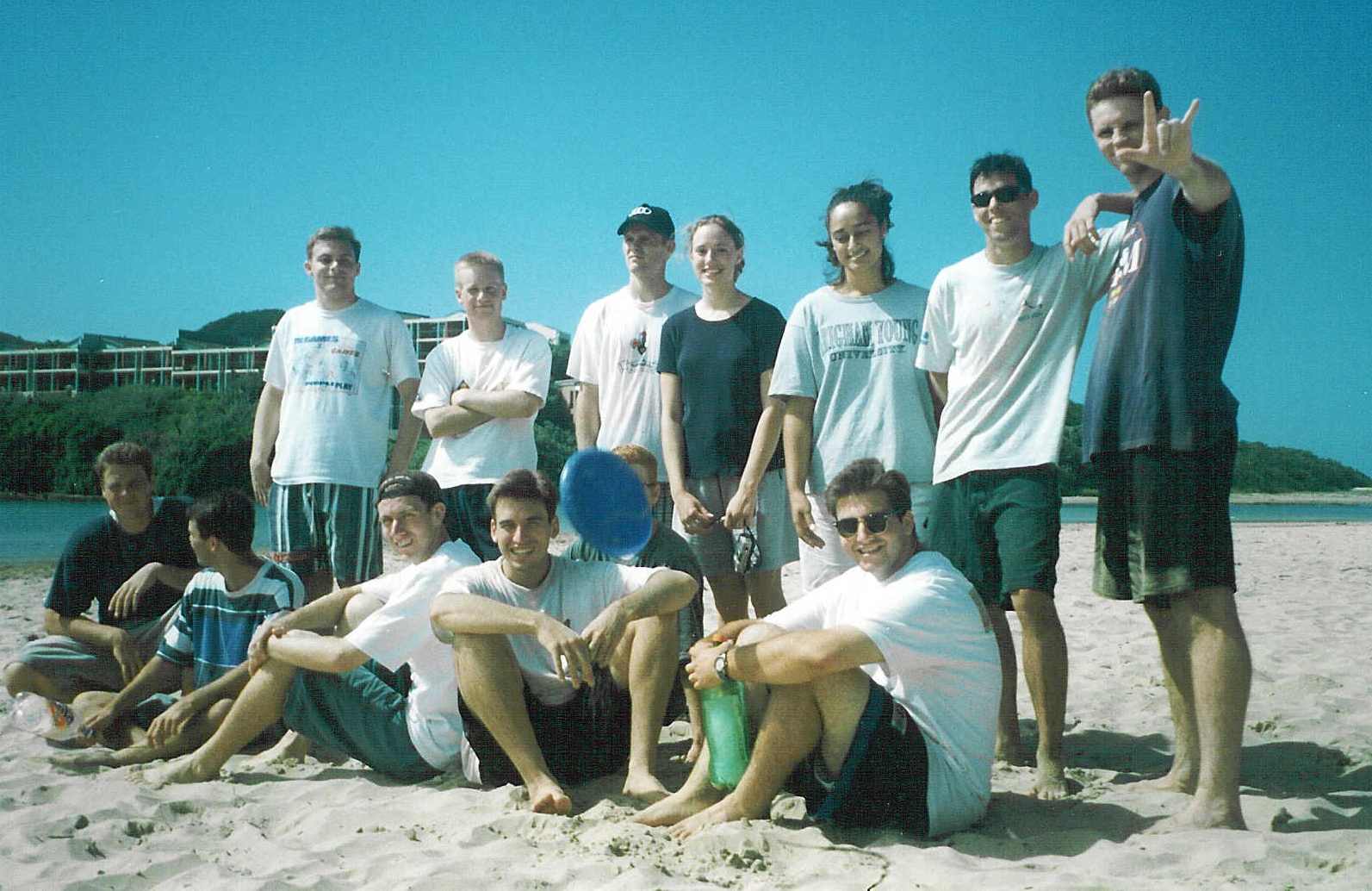 District P-Day at the Nahoon, notice the frisbee in front of Shwartz.
James Eugene Brown
25 Nov 2002