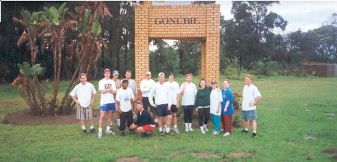 The sisters had gone running every morning for months calling us lazy and fat.  Finally they challanged us to a race from Gonubie to East London.  Though out of shape the Elders won.
Bill  Peavoy
31 Aug 2001