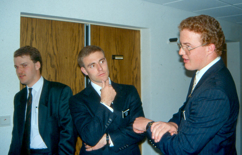 Elder Decarver (Center), Elder Frank (Right) and Christophe (from the Besancon Branch)
Christian P. Fordham
28 Feb 2003