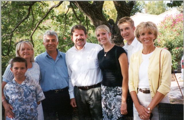 For those who served on the Cote d'azure, you may remember the Bevilacqua family. We (My wife Debbie and 2 of my children; Desirae and Taylor) spent a nice day with them this summer. Thought you might like to see a photo of them.
Bryan K Johnson
02 Nov 2004