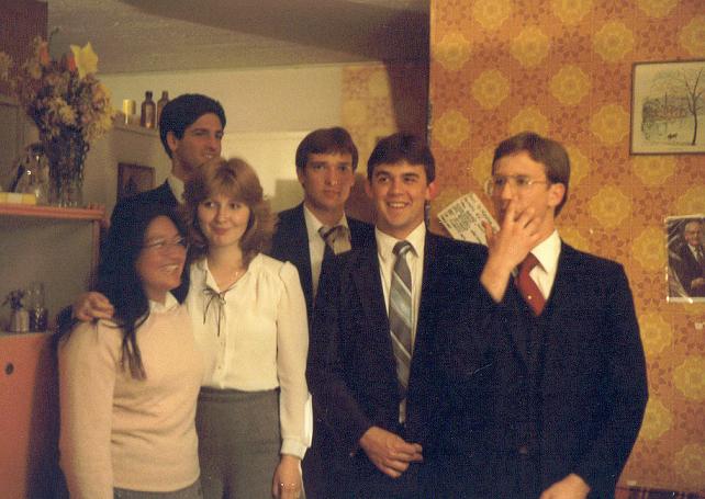 Front l-r, Alday, Suckow, Glasgow, Brockbank.
Back l-r, Slawson, DeYoung.  Chez Caitin(?)
Lane B. Glasgow
26 Aug 2005