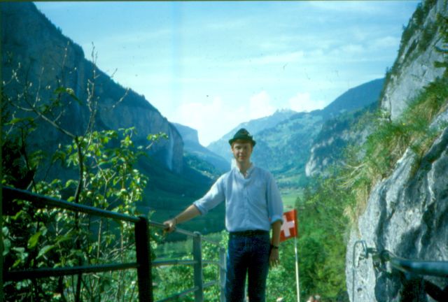 Lauterbrunnen around 1987 or 1988.  Another missionary MADE me wear the hat!
Nathan E. Hammer
10 Nov 2005