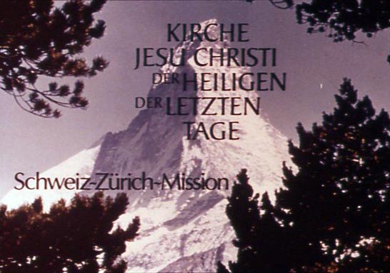 First slide of a Swiss Mission filmstrip the mission made in 1982. It explained what missionaries do, and told a story about a boy whose mom dies to illustrate how families can be forever. Does anyone know how long it was used? Or has anyone ever seen it?
Jeffrey Lynn Corey
17 Sep 2006