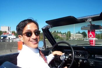 Oh my.  People actually drive with the top down here in 