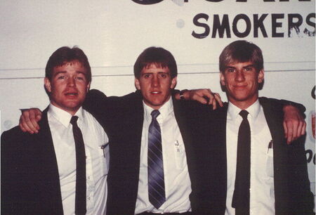 Rod Yates, Russell Braiden, and Doug Smith, 1983.  We didn't notice the sign behind us
Russell  Braiden
13 Jan 2008