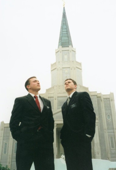 Elder Josh Madsen and Elder James Rice at the Houston Temple in Jan 2002
Joshua David Madsen
10 Feb 2002