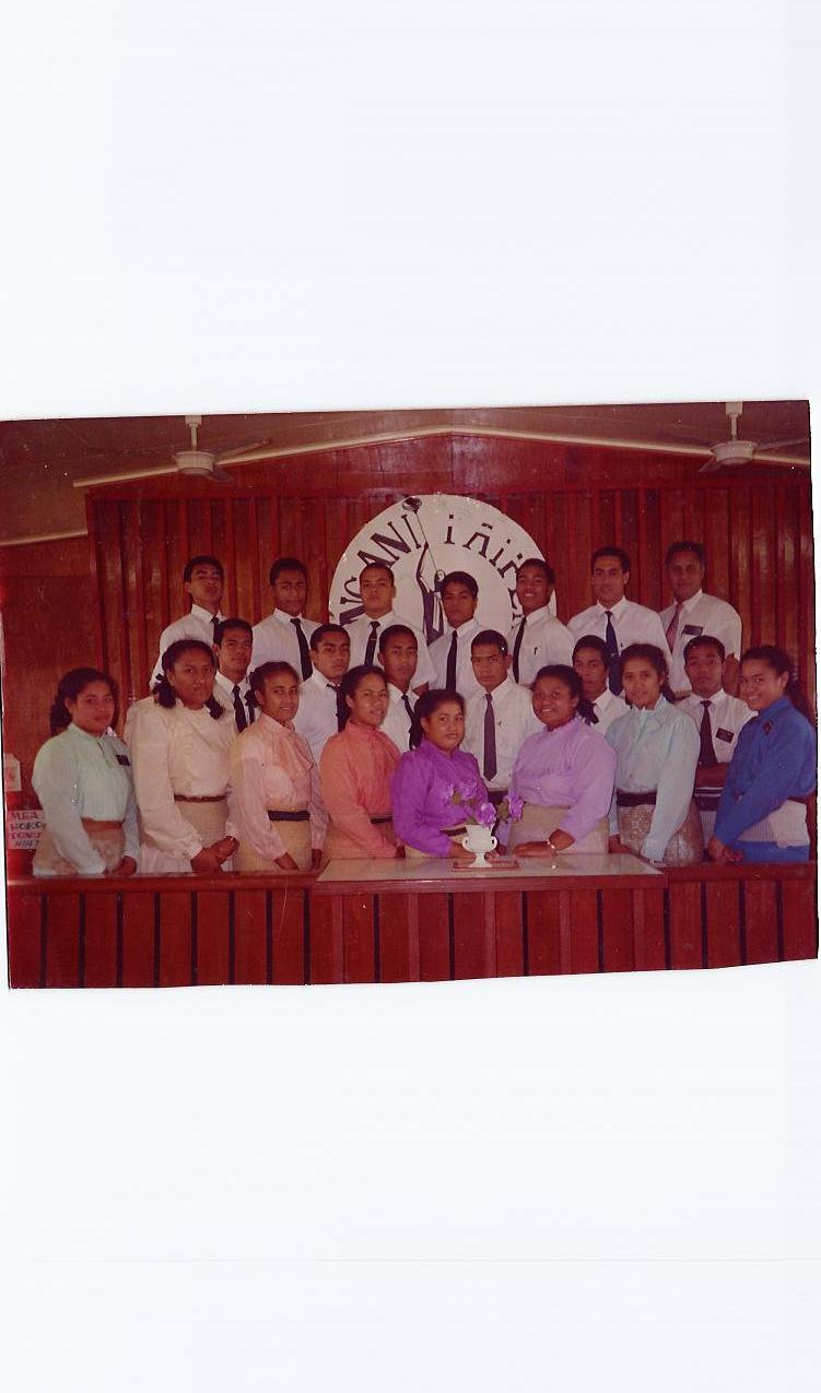 Front row, Sister Fatu (trainer), Sister Latu, Sister Mapa, Sister Mahina, Sister Ta'ai, Sister Ha'unga, Sister Helu Sister Hopoate (trainer)
Secont row, Elder Samani (trainer) Elder Pakalani, Elder Huhane, Elder Vea, Elder Finau, Elder Finau (trainer)
Back row, Elder Tuita, Elder Tu'avao, Elder Veamatahau, Elder Mafile'o, Elder Hifo, Elder Fukofuka, Elder Fusitua
'Eva 'I Mapa
21 Jun 2004