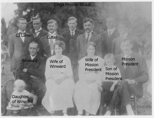 Abt 1916 This is a photo from my Grandfather Christian James Larsen's records. It was taken in front of the Mission home. Some individuals are identified.
Colleen Reep
16 Apr 2013