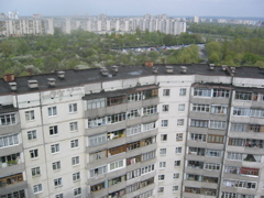 The view from the 14th floor Harkovskaya pyat apartment - the nicest apartment in the mission.
Samuel Baugh Hislop
12 Mar 2006