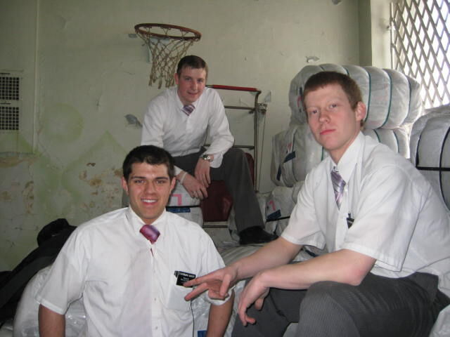 Elders Hulet, Crawford, and Permenter loading items from a container to be distributed to charitable organizations in Donetsk
Karrissa Bailey
23 Mar 2008