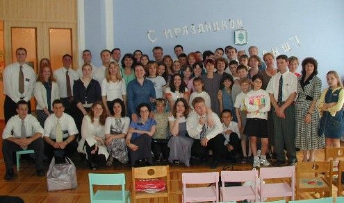 The Branches always have parties on holidays and the missionaries usually take a huge group picture...It's impossible to name everyone in it!
Heather Hokanson
12 Nov 2003