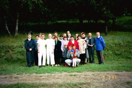 Baptism in Makeyevka Center branch.  I believe that this was just before Elder Call went home.
Bryce  Christensen
15 Nov 2004
