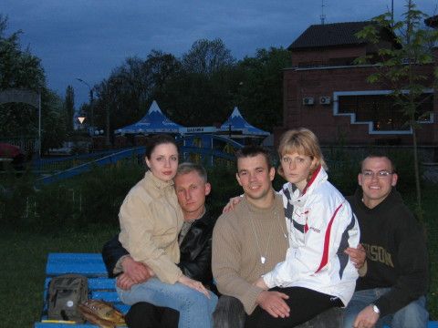 Olya Galysheva and husband, Igor Redko and wife, James Clarkson
James  Clarkson
23 May 2005