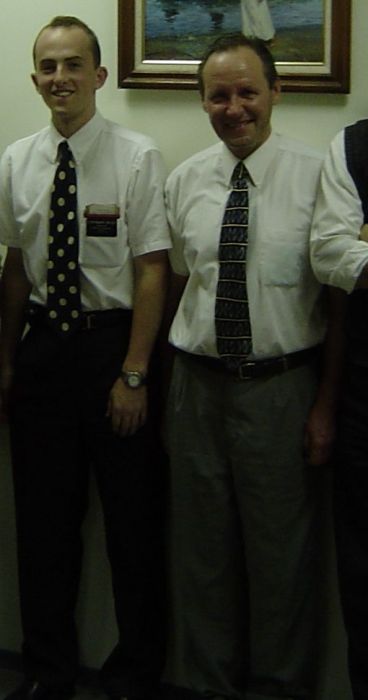 This is me and President Mikulin in Sept. 2005, just after my final district presidency meeting with him and his counselors. President Mikulin is a very good man.
Samuel Baugh Hislop
10 Apr 2008
