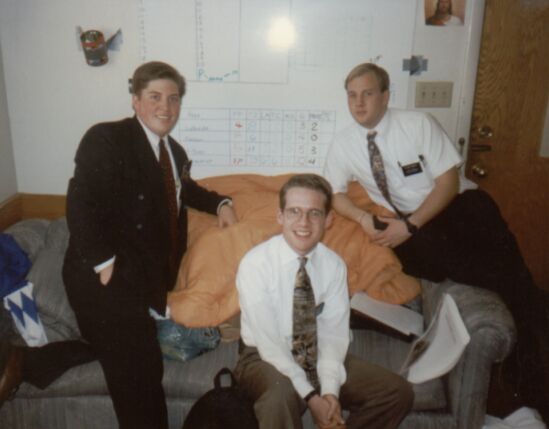 Elders Leukhardt, Curlee, and Bennett
Provo 7-Peaks Area, March 1997
Andrew K. Leukhardt
18 Nov 2002