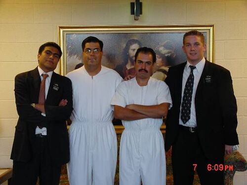 Elder Clint Price and Elder Hector Perez baptizing in Park City
Hector  Perez
03 Oct 2003