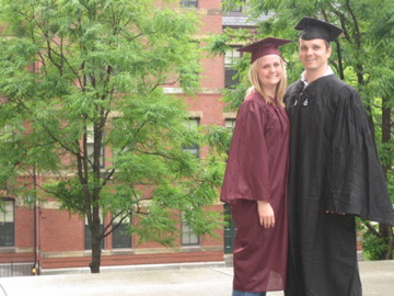 My wife katie and me at my graduation.  katie graduated in may from Arizona State so she brought her gown for pictures.
Brian D Thomas
06 Sep 2006