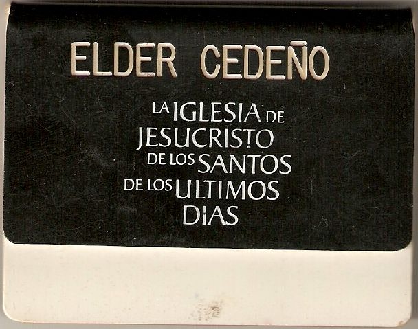 El Último recuerdo de Mi Misión entregado a Mi Esposa...
Eugenio  Cedeño
26 Jul 2007