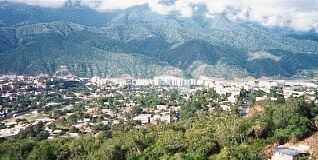 This photo is taken from halfway up the mountains on the other side of the valley.  We were actually teaching quite a lot of people up there.  Guarenas is a city not far from Caracas.
Erin
09 Nov 2001