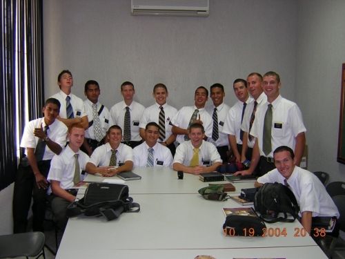 Elder Miles Vause , red-head on left with other Elders in Maracaibo October 2004 
    District meeting?
Pat Vause
01 Nov 2004
