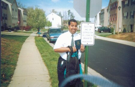 soliciting and or distribution of literature prohibited (Waldorf MD)
Walter Daniel Valdez
08 Feb 2003