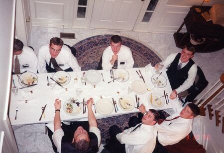 picture from balcony in Mission Home of my end of the table.  Cheers!
David  Pabst
26 Aug 2003