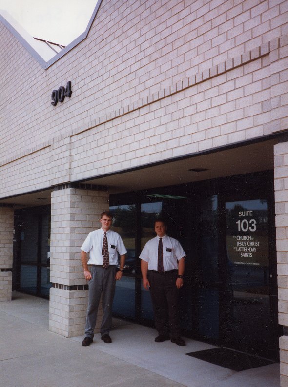 Elder Izatt and I at the Mission Office... late August 1998
David  Pabst
26 Aug 2003