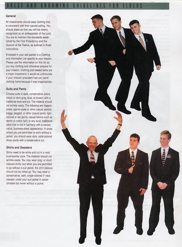 Please follow these guidelines if you coming to the Washington DC North Mission!  <laugh>
Elders: Jerry Smedley, Curtis Waite, Jon Meier doin' the AP groove. 
Elder Jones telling how big the car crash was...
the suave Elder Robert Dunham, and the Mormon Meteor's son... Elder Jed Muhlestein (have you seen the AIR he gets on his bike?)
David  Pabst
27 Aug 2003