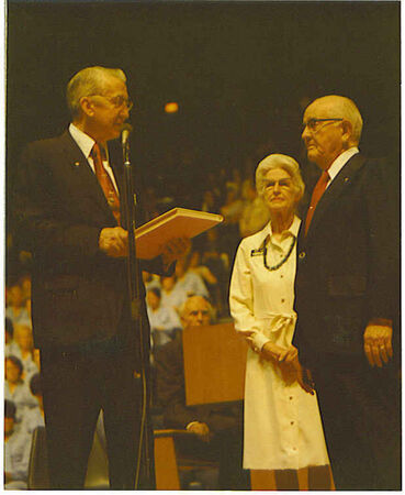 President Neilson reading the names of the 1000 converts baptized between Jan1 and July 4 1976 to President Kimball
Michael Kim Wilson
18 May 2004