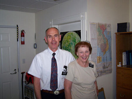 Elder and Sister Mecham in June 2007 home teaching John Mallernee at the Armed Forces Retirement Home
John Robert Mallernee
19 Oct 2008